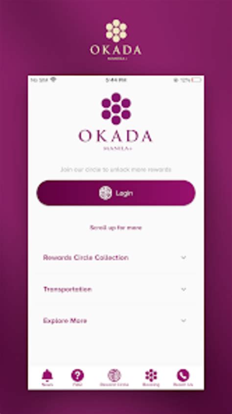 How to use the Okada Manila App .